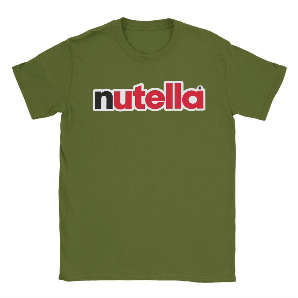 Футболка с логотипом Nutella Пляжные хлопковые футболки для унисекса Модная футболка с рисунком Короткий рукав Уличная одежда Футболки