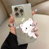 Clear Square Back Tube Case Protection For iPhone 15 Plus 11 13 16 ProMax 12 14 Pro Max Anti-Oxygen,Hello Little Cat Pattern Casing