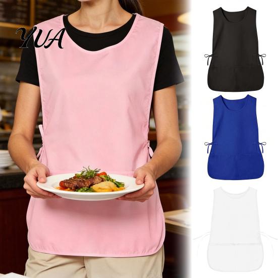 Lightweight Artist Apron for Painting Unisex Cobbler Smock with 2 Deep Pockets, Adjustable Side Protective Workwear Crafts Ties Server