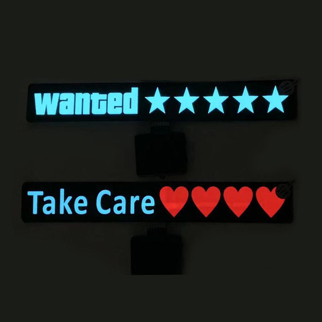 Светодиодные светоотражающие светящиеся наклейки, подходящие для заднего стекла автомобиля, наклейки с черепом, поддельная модель такси, ребенок на борту, автомобильный аксессуар