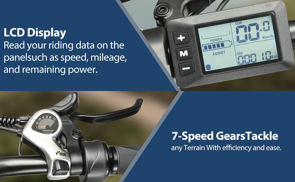 Keteles K880 20"off-road electric bike,high-capacity 23Ah lithium battery,dual-crown suspension fork,7-speed,maximum pedal-assist range of up to 85km.