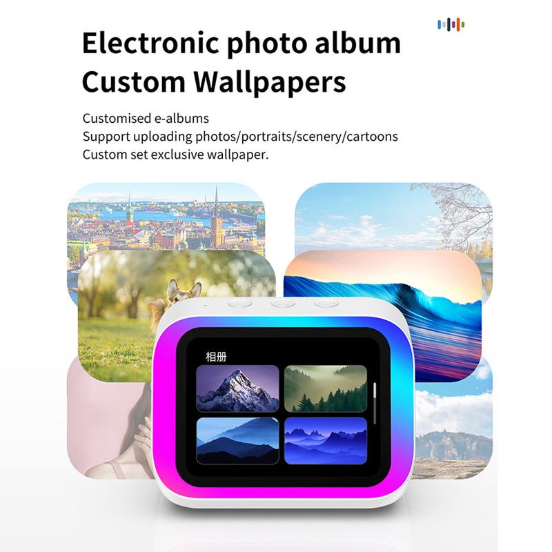 Умный будильник с Bluetooth-динамиком и цветным дисплеем - Управление через приложение: погода, ночник, фоторамка, истории для сна