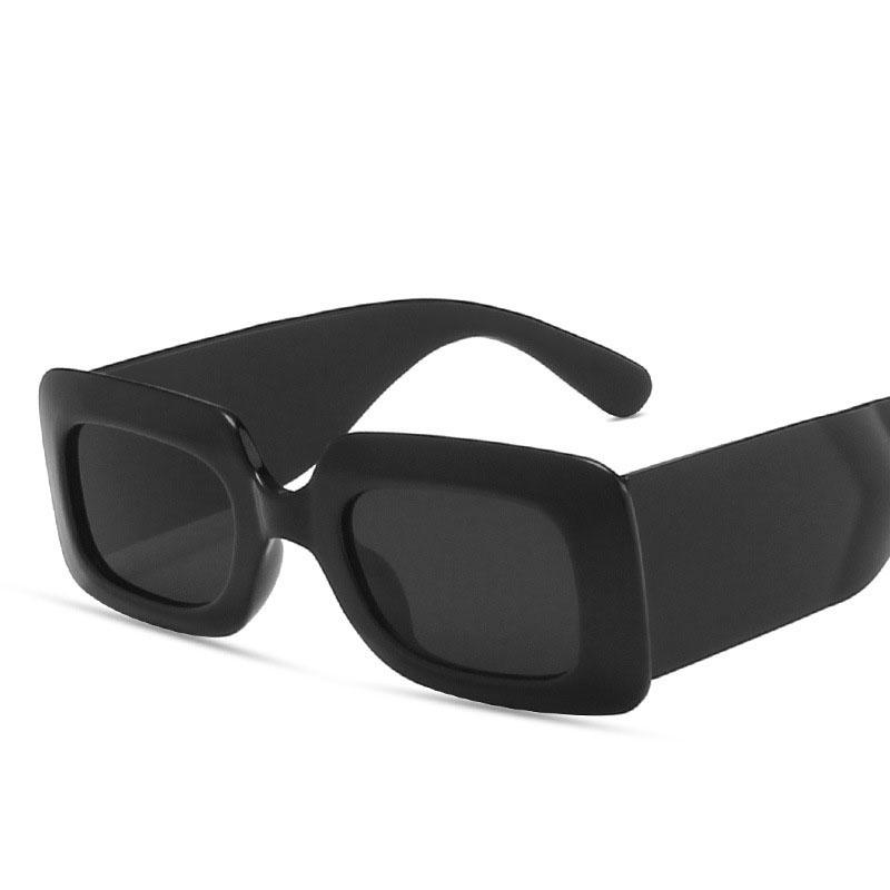 Европейско-американский стиль Женские солнцезащитные очки Прямоугольная форма Широкая дужка Женские солнцезащитные очки Новые стильные Мужские солнцезащитные очки