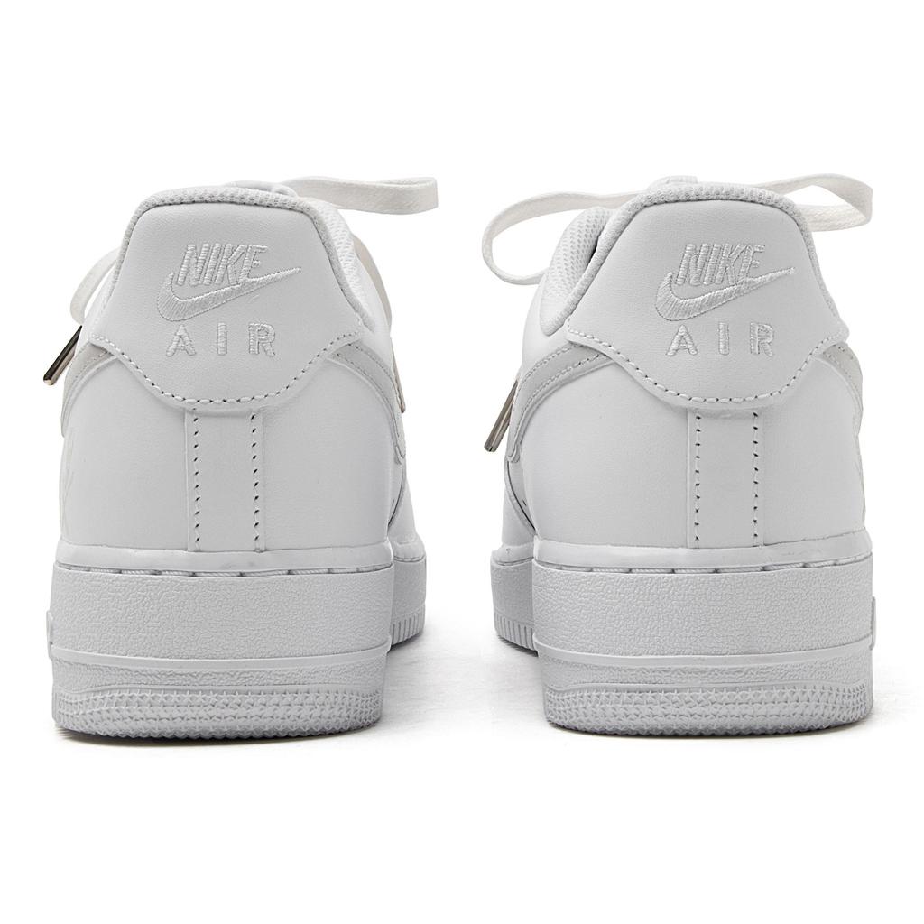 Nike Air Force 1 Air Force 1 Износостойкие Баланс Низкие Кеды для Скейтборда Унисекс Белый Серебристый CW2288-111(Команда55-)