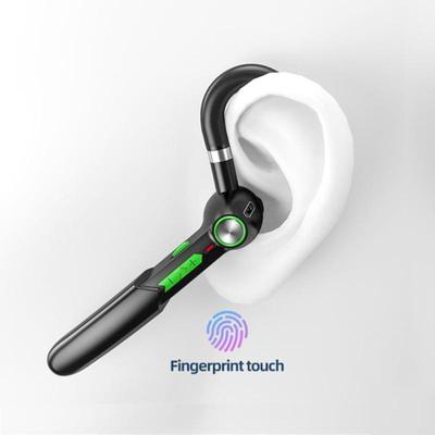 Fingerprint Touch 5.0 Bluetooth-гарнитура Handsfree HIFI Стерео Беспроводные наушники-крючки Водонепроницаемые наушники с микрофоном Литиевая батарея 110 мАч