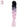 Ombre Braiding Hair Extensions 24inch 115g Synthetic Jumbo Braids Hair Fiber Pink Purple Blue Green