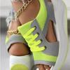 Fashion Women Sandals Summer New Lady Platform Chunky Comfortable Mesh Open Toe Casual Sports Ladies Shoes Plus Size 36-43