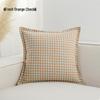 Nordic Retro Houndstooth Linen Pillowcase for Living Room Sofa