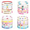 European and American new hand ropes, colored crosses, adjustable woven bracelets, simple fashion jewelry