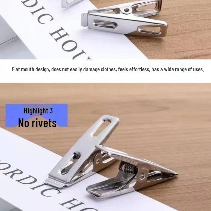 Сушилка-мультиклип из нержавеющей стали: Ветрозащитная, многофункциональная сушилка для одежды, носков и нижнего белья