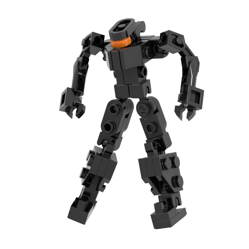 Супер Робот Костяной Скелет Меха MOC Модифицированный Шарнирный Буксировочный Шар Строительные Блоки Война Детские Игрушки Машинное Обучение Образовательные Подарки
