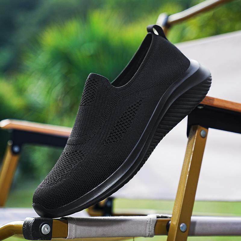 Мужская обувь большого размера летняя дышащая повседневная тканевая обувь сетчатая дышащая обувь для ходьбы