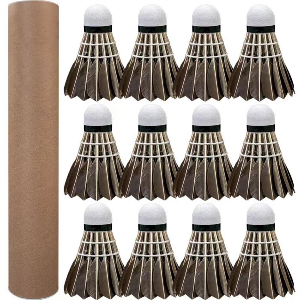 Badminton Ball Stable Training Durable Black Goose Feather Badminton Shuttlecock Professional