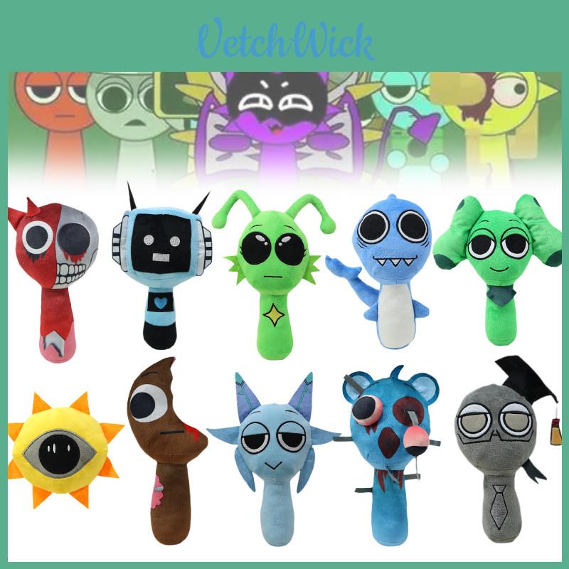 Cute Sprunki Plush Incredibox Rhythm Box Figure Fluffy Cartoon Stuffed Toy