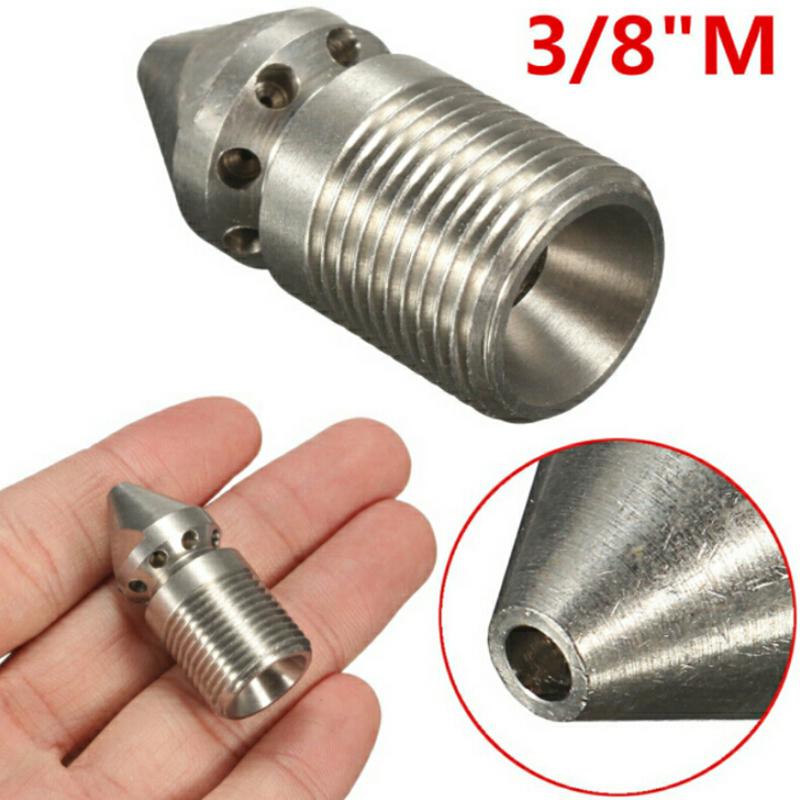 3/8BSP Мойка высокого давления, канализационная промывочная головка, насадка для очистки шланга, сливного шланга 