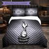 Tottenham Hotspur 3 Piece Bedding Set Soft Duvet Cover Set with Pillowcases Printed Bedroom Decor Set for Home