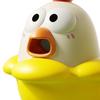 Squeaky Chick Squeeze Toy Stress Anxiety Relief Screaming Duck Sensory Toy Portable Travel Calming Decompression Animal Fidget Toy
