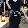 Fashion Retro Multilayer Pearl Waist Chain Belt For Y2K Women Stylish Body Jewelry Accessories For Party & Casual Wear