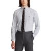 Polo Ralph Lauren SS24 Клетчатая рубашка Оксфорд с вышивкой логотипа Pony с длинным рукавом Мужские рубашки Синий Серый 710823146-001