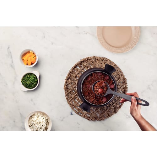 Tramontina Ability Ladle, Gray, Kitchen Tool, Nylon Resin, Heat-Resistant, Dishwasher-Safe, Made in Brazil, 25157/160 TRAMONTINA