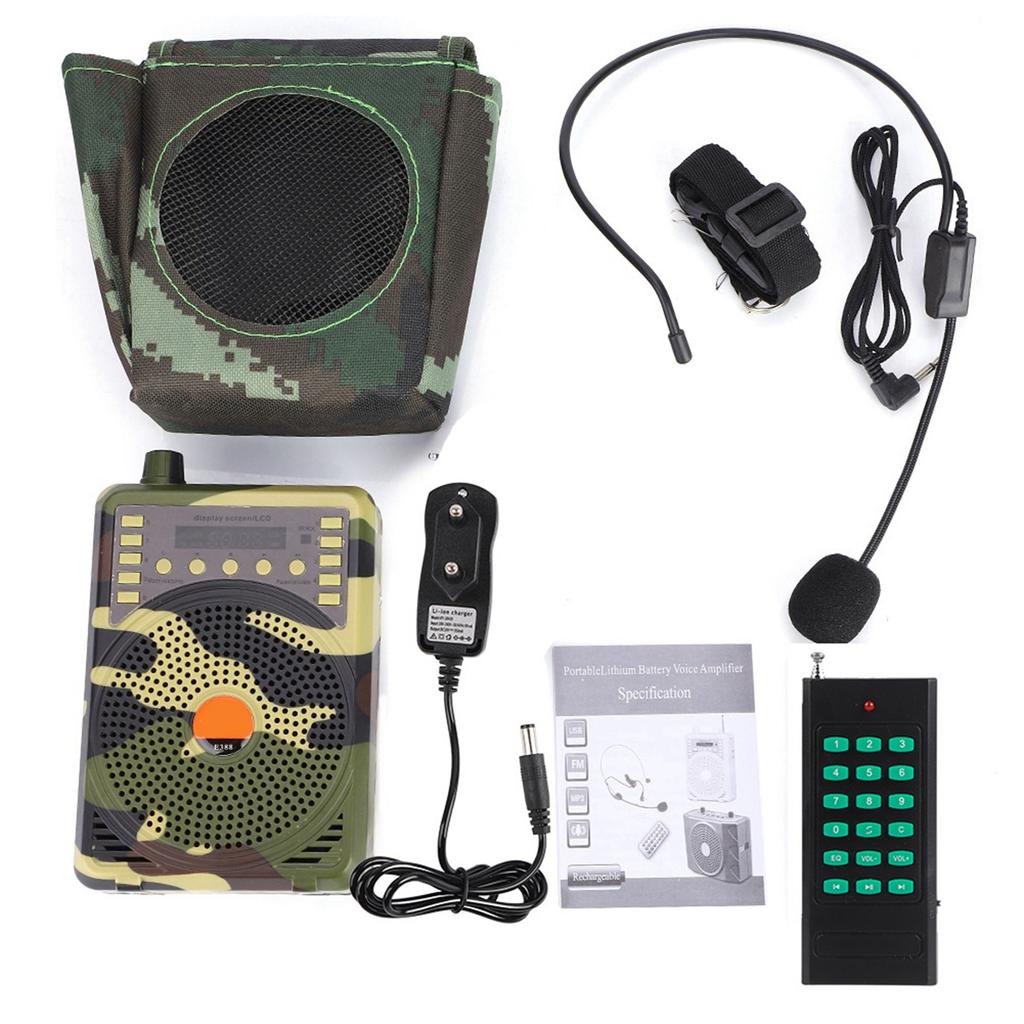 Portable Electronic Bird Caller Hunting Decoy Calls MP3 Speaker Remote Controller Kit