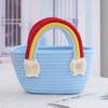 Storage Basket Picnic Basket Organizert Box Handbags Weaving Bag Woven Pouch Cotton Rope Woven Bag