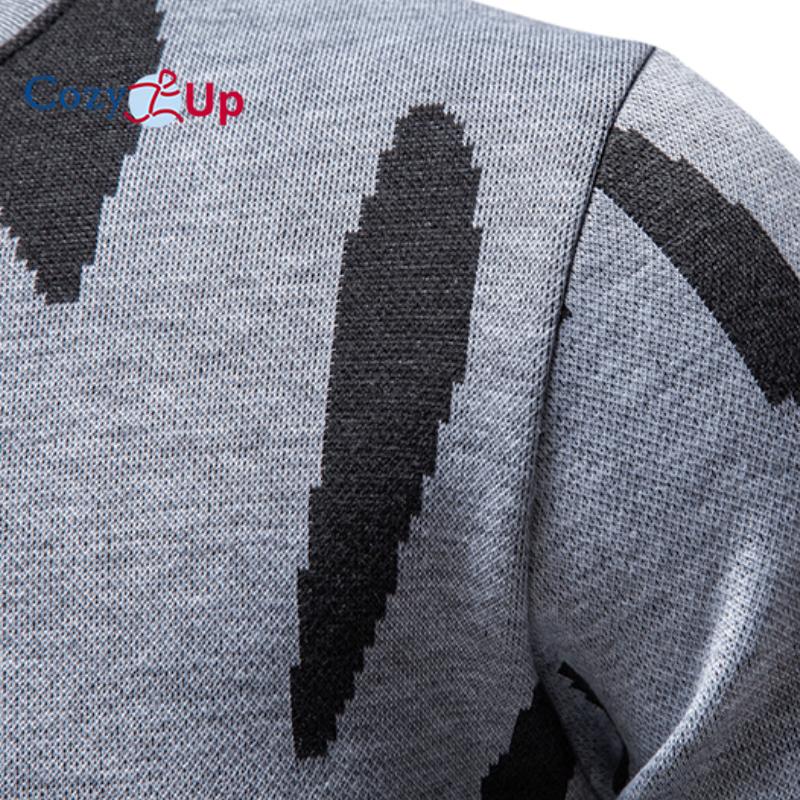Cozy Up Men's Thickened and Fluffy High-Collar Pullover Sweater