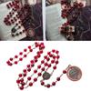 Traditional Catholic Rosary Necklace Sacred Beads Necklace Sweater Chain Necklace Alloy Material Long Necklace for Daily