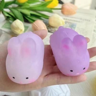 Клубничная игрушка-пищалка, меняющая цвет, имитация фруктов, кролик, утка, сердце, мячик-антистресс, для снятия тревожности, сенсорная игрушка-фиджет