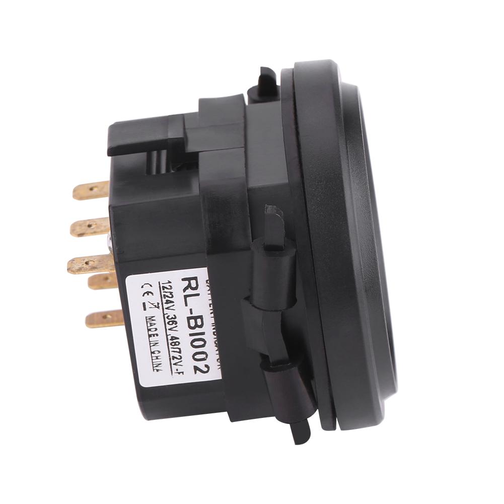 Battery Gauge Battery Meter Battery Indicator Meter 12V/24V/36V/48V/72V LED Digital Battery Indicator Meter Gauge for Cart