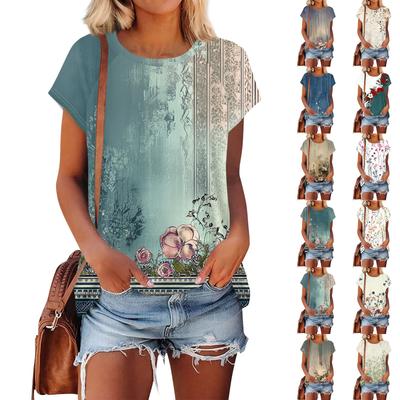 Женские футболки с коротким рукавом, милые туники с круглым вырезом, топы, базовые футболки, блузки, свободный пуловер