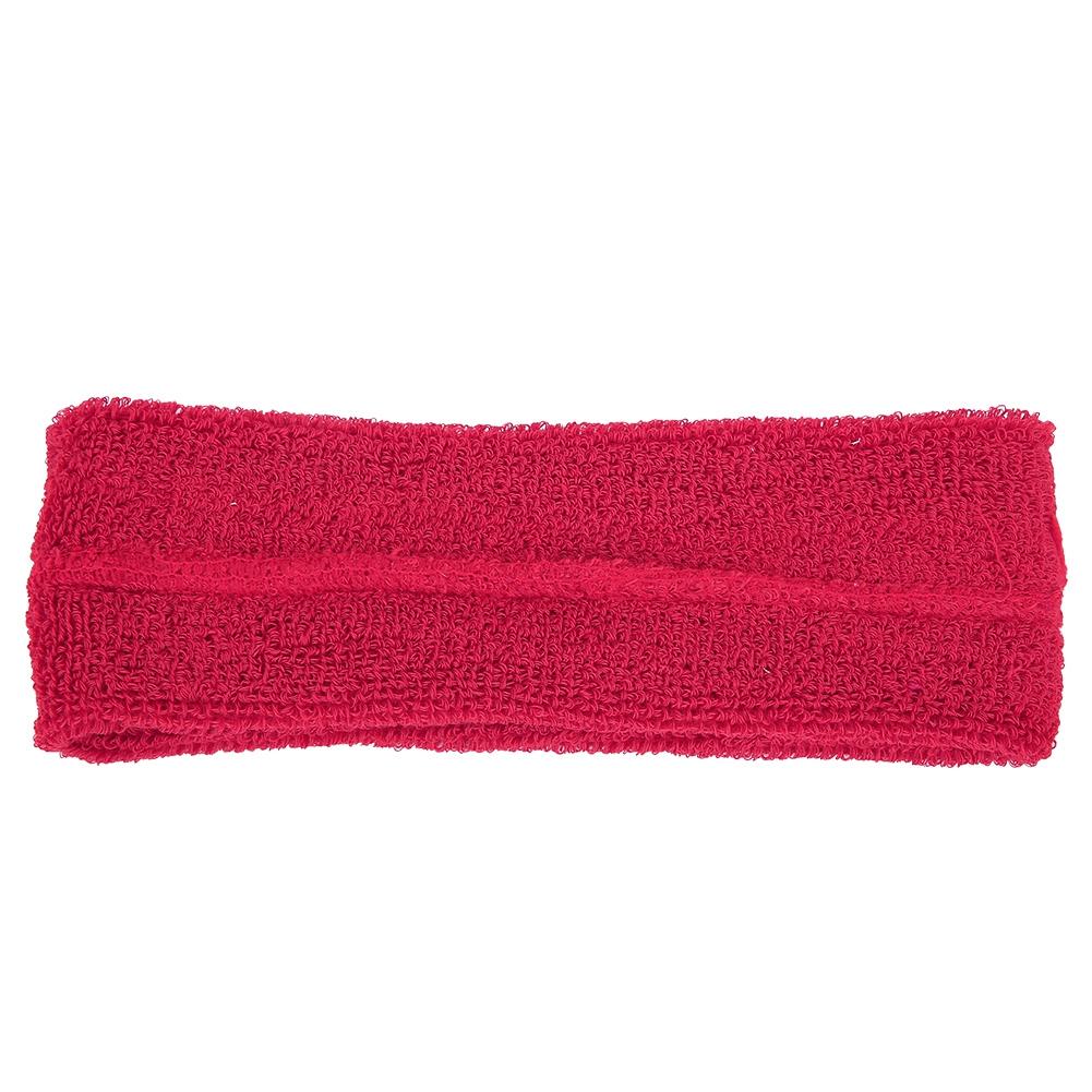 Unisex Sports Elastic Breathable Soft Warm Sweat Absorbing Hairband Head Wear (Red Rose)