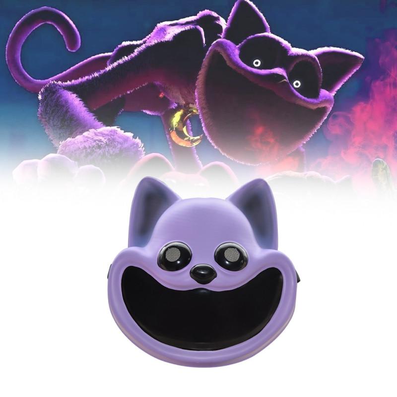 Adorable Smiling Critters Poppy Playtime Purple Catnap Mask Stuffed Animal Plush Toy