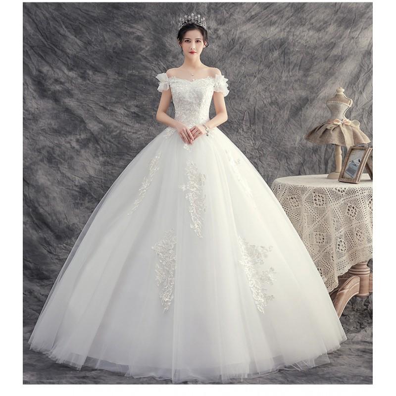 2026 Lightweight Bridal Gown One-Shoulder Knee-Length Korean Minimalist Wedding Dress Studio Photoshoot
