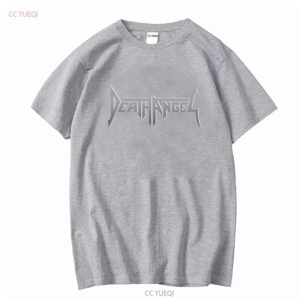 DEATH ANGEL Серая футболка с логотипом Новая S M XL 2XL с длинным или коротким рукавом винтажная стираная повседневная топ для повседневной носки дышащий