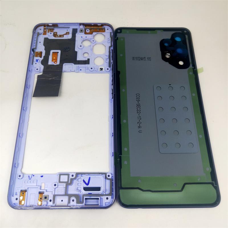 Полный для Samsung Galaxy A32 5G 4G A326 A325 средняя рамка + аккумулятор задняя дверь ремонт