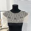 Apricot Mesh Bow Beaded Lace Collar, Collar Flower Women'S Clothing Children'S Clothing Tops And Other Diy Accessories