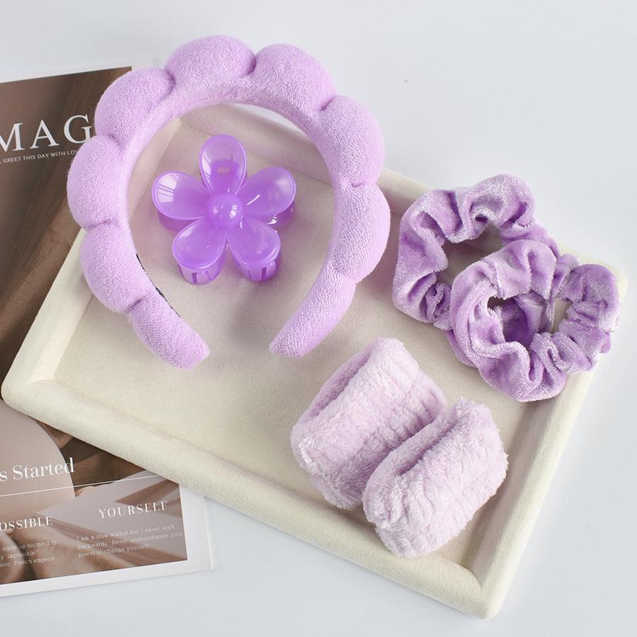 Набор из разноцветных матовых бантов и заколок для волос - 16 шт.