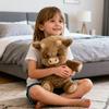 Highland Cow Plush Toy Soft Stuffed Animal Doll for Kids Adults Cute Huggable Birthday Gift Bedroom Decor Cozy Companion for Sleep Relaxation