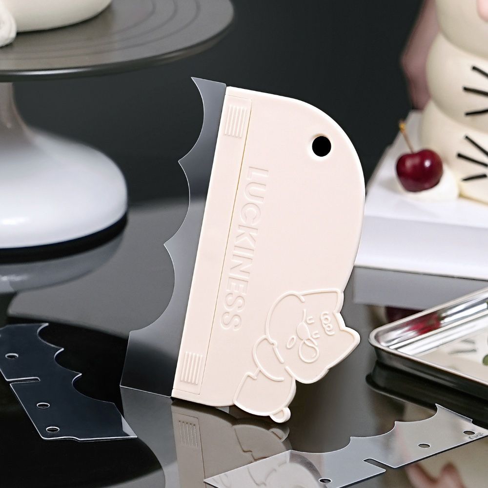 4Pcs/Set Transparent Cake Cream Scraper Flexible Baking Decorating Tool for Layer Cake Decorating