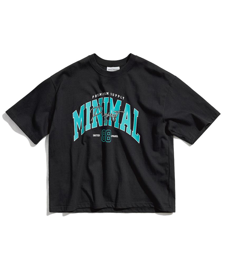 MINIMALPROJECT 88 Arch Logo Oversized Short Sleeve T-Shirt Mst150C / 4 Colors