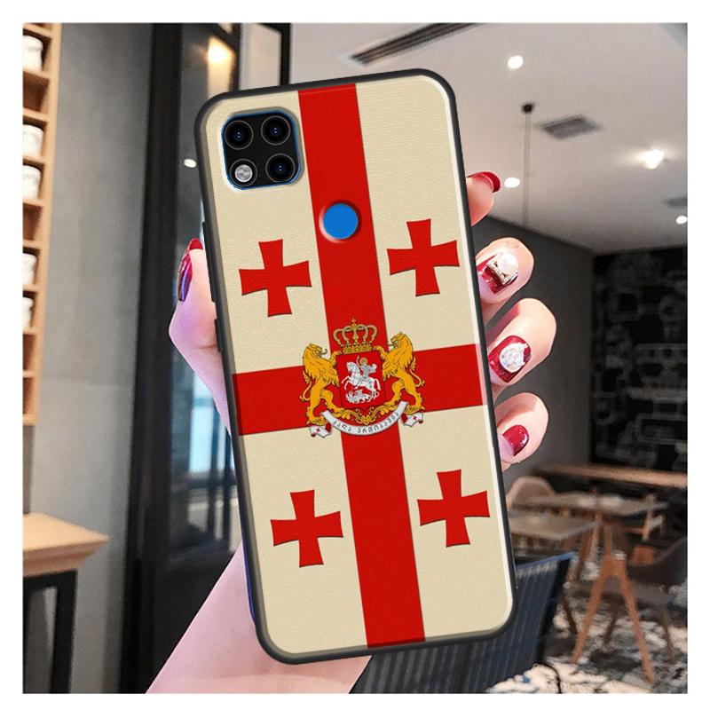 Флаг Грузии для Xiaomi Redmi Note 11 Pro, чехол для телефона Redmi 9T 9A 9C 9S 10S Note 9 10 Pro, задняя крышка