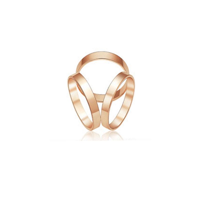 Корейская мультяшная жемчужина брошь: Булавка для шарфа с тремя кольцами «Камелия» и кристальными бриллиантами