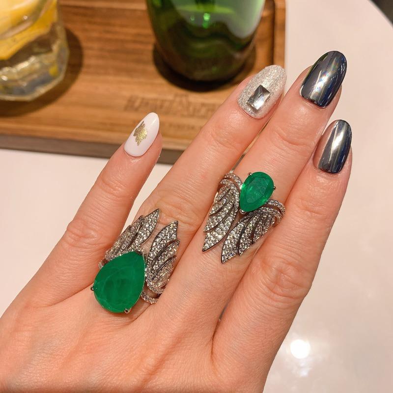 Sace Gems Классический ретро-стиль медного сплава 13*18 мм циркониевое кольцо женские ювелирные изделия свадебное обещание вечерние подарок