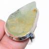 Prehnite Rough Handmade 925 Sterling Silver Jewelry Ring Size 6.5 d7B72
