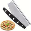 1pcs Large Pizza Cutter Sharp Blade Stainless Steel Pizza Slicer Knife With Cover Bakeware Kitchen Pizza Tools Accessories