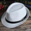 2025 New Fashion Design Man Cap Classic White Men Straw Hat Summer Trendy Beach Sun Hats All-match Casual Cowboy Jazz Caps