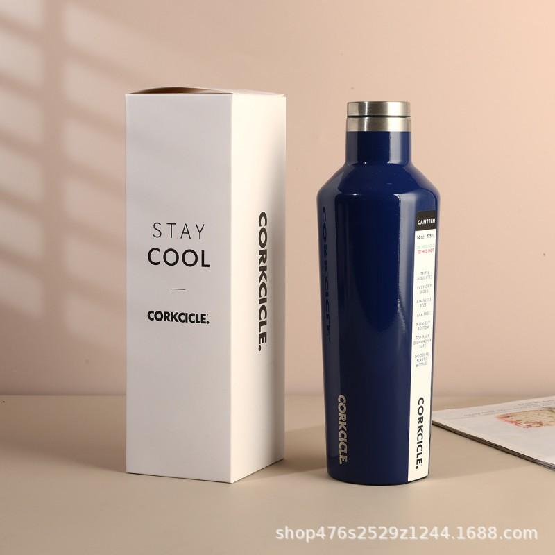 Stainless Steel Insulated Wine Bottle Tumbler 480ml Portable Outdoor Travel Cup Men Women