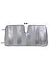 Meltec Car Double Park Strong Insulation UV Deodorizing 1300 X 700 Includes 2 Suction Cups PBW-21 Sunshade, Shade, Aluminum, Front, Medium, &