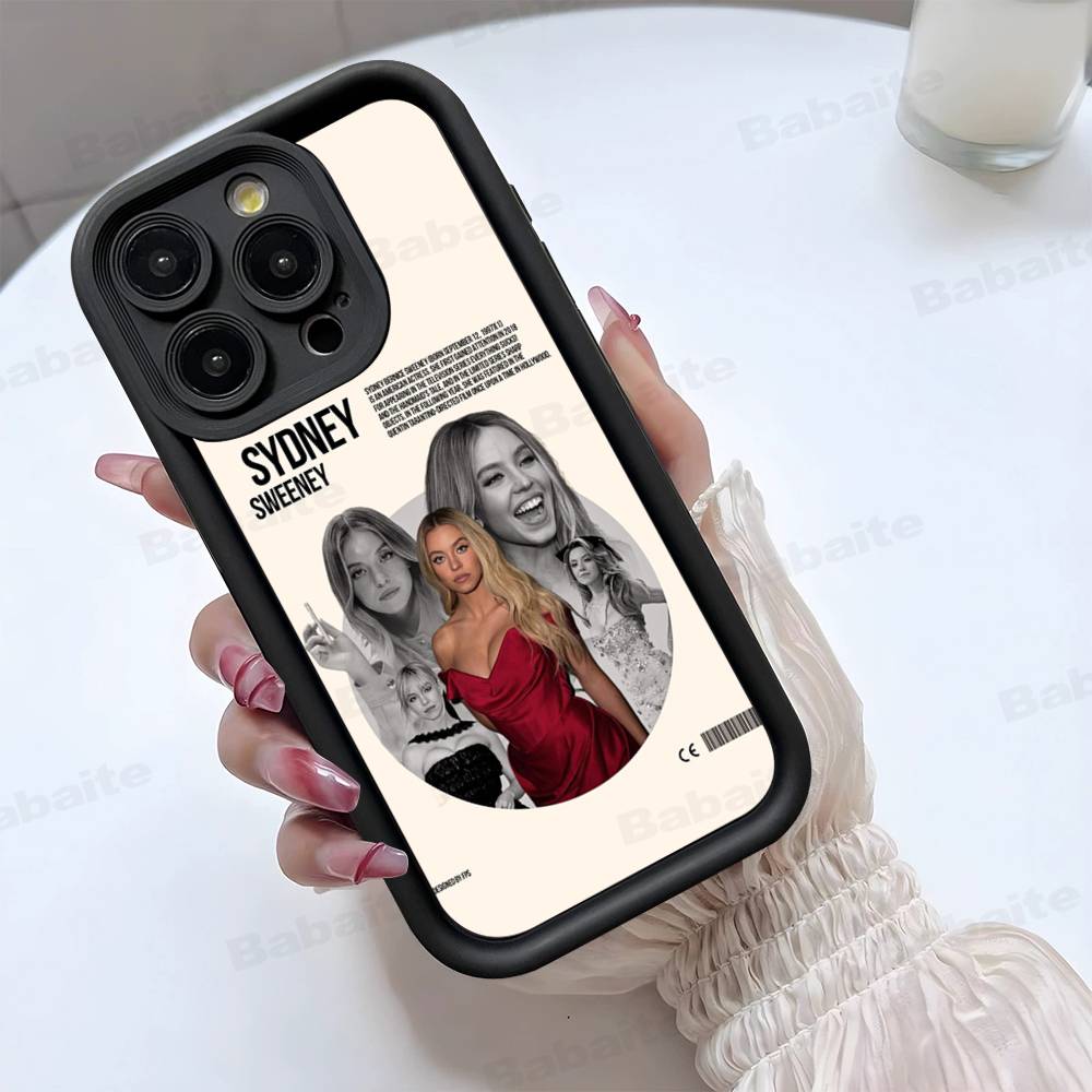 Чехол для телефона певицы Сидни С-Суини Для IPhone 17 16 15 14 13 12 11 Pro Max Plus Mini Счастливым рисунком
